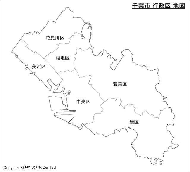 千葉市 行政区 地図