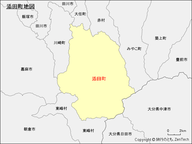 添田町地図