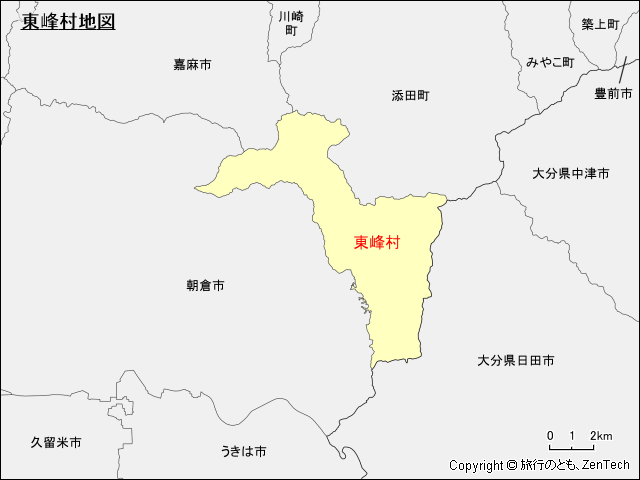 東峰村地図