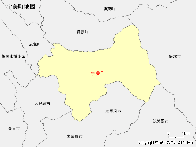 宇美町地図