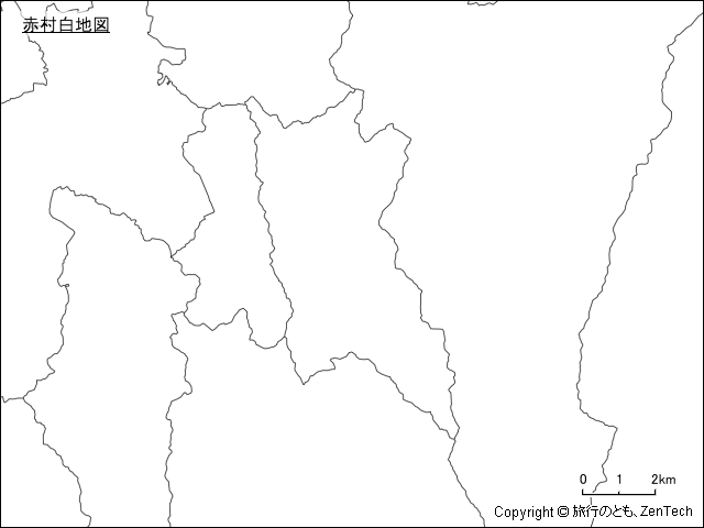 赤村白地図