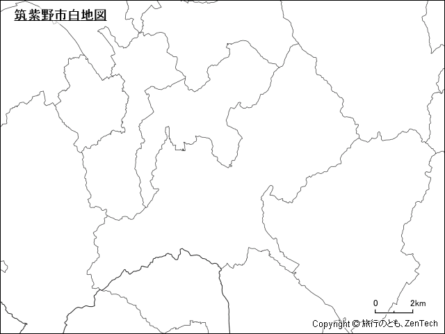 筑紫野市白地図