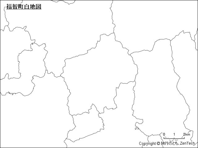福智町白地図
