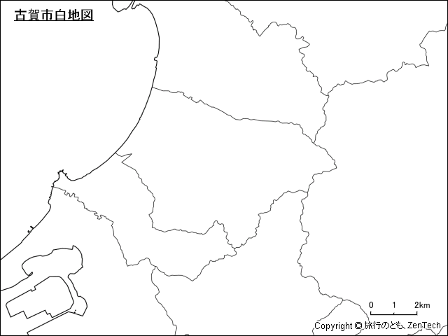 古賀市白地図