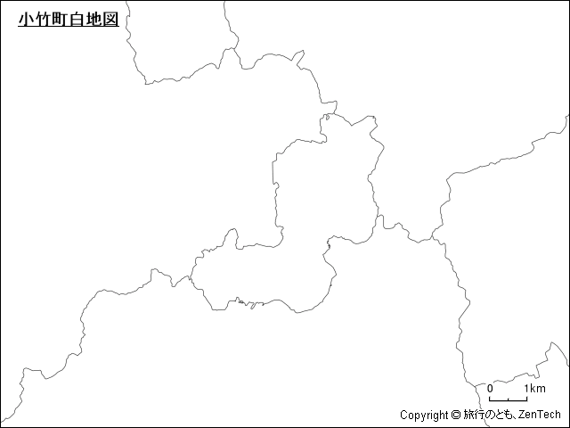 小竹町白地図
