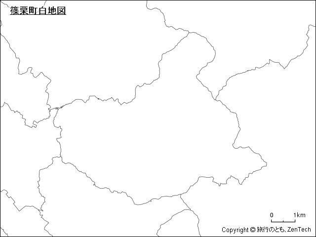 篠栗町白地図