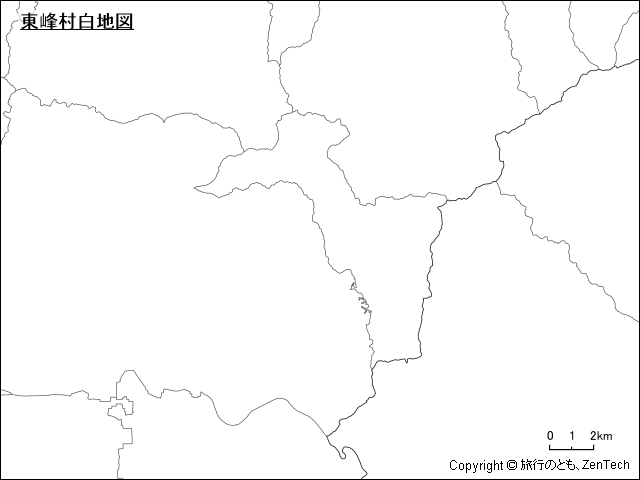 東峰村白地図