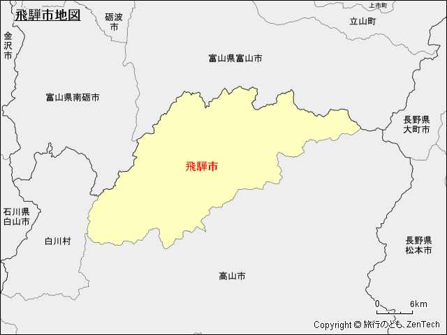飛騨市地図