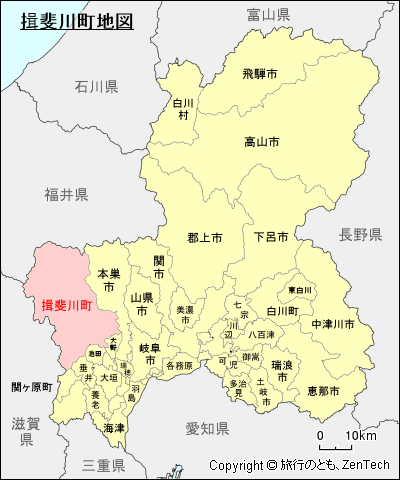 岐阜県揖斐川町地図