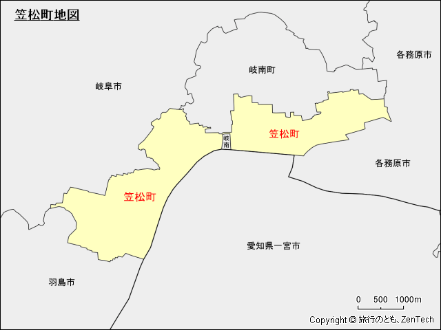 笠松町地図