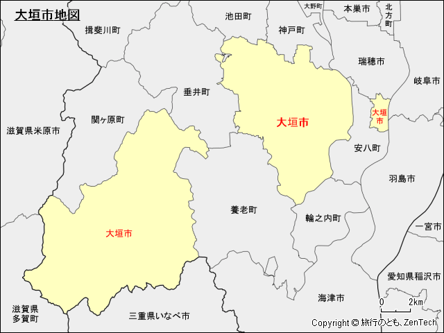 大垣市地図