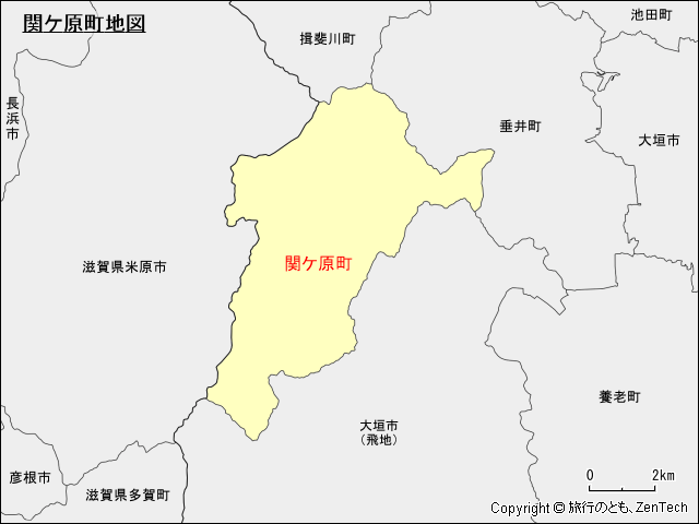 関ケ原町地図