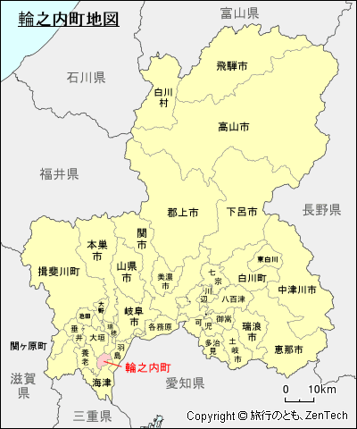 岐阜県輪之内町地図