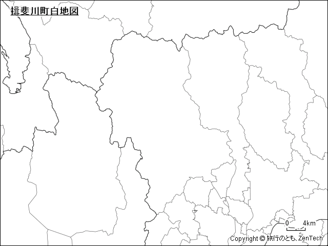 揖斐川町白地図