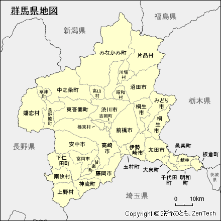 群馬県地図