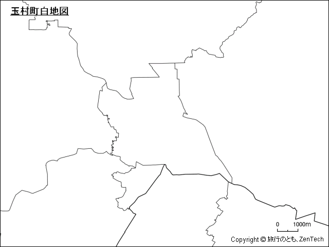 玉村町白地図