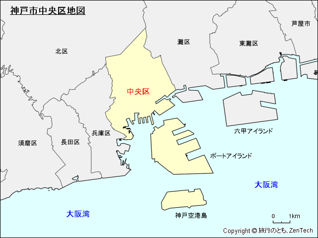 神戸市中央区地図