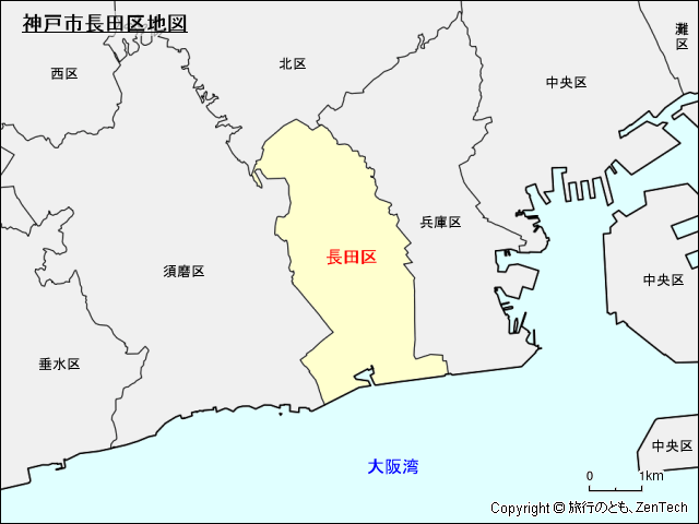 神戸市長田区地図