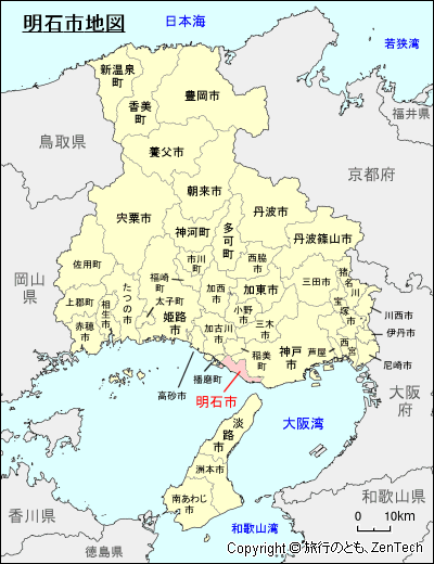 兵庫県明石市地図
