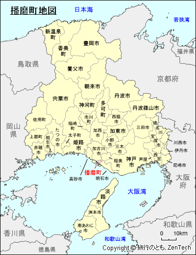 兵庫県播磨町地図