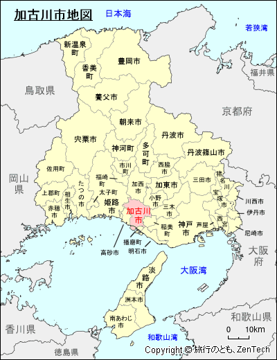 兵庫県加古川市地図