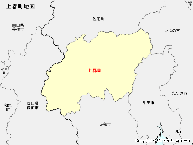 上郡町地図