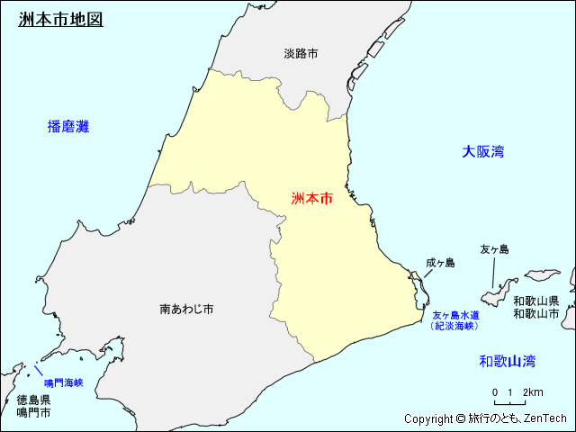 洲本市地図