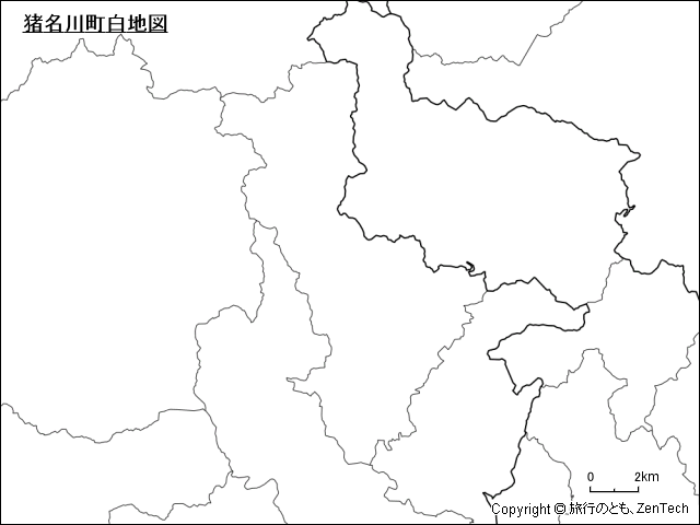 猪名川町白地図