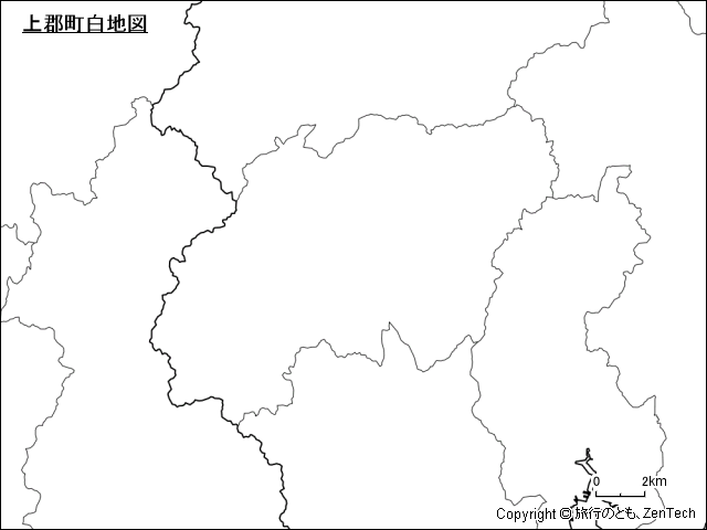 上郡町白地図