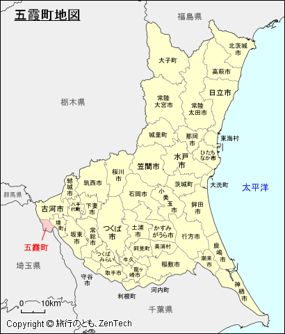 茨城県五霞町地図