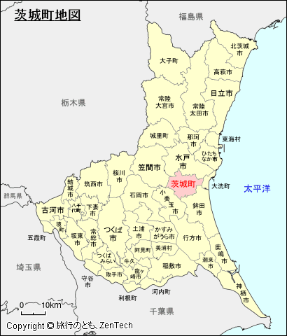 茨城県茨城町地図