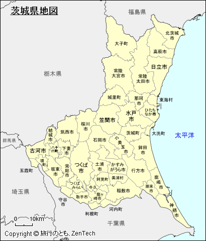 茨城県地図