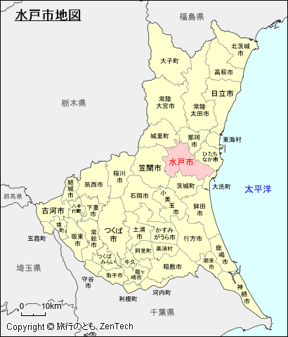 茨城県水戸市地図