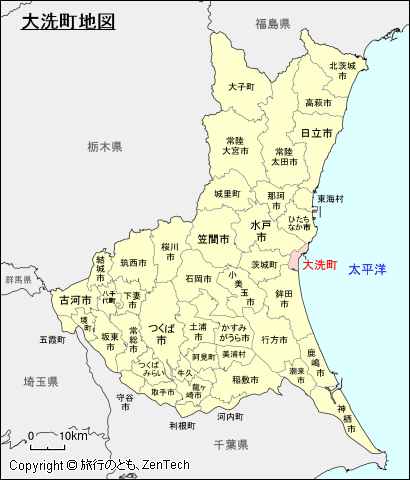 茨城県大洗町地図