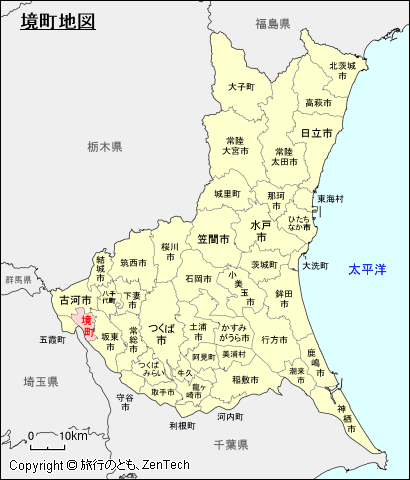 茨城県境町地図