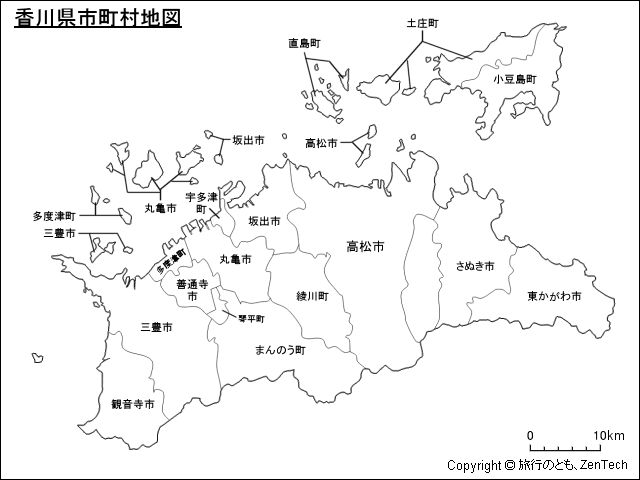 香川県市町村地図