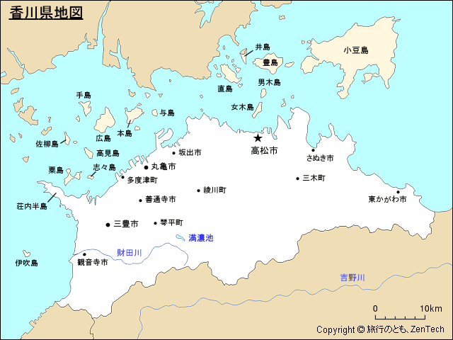 香川県地図