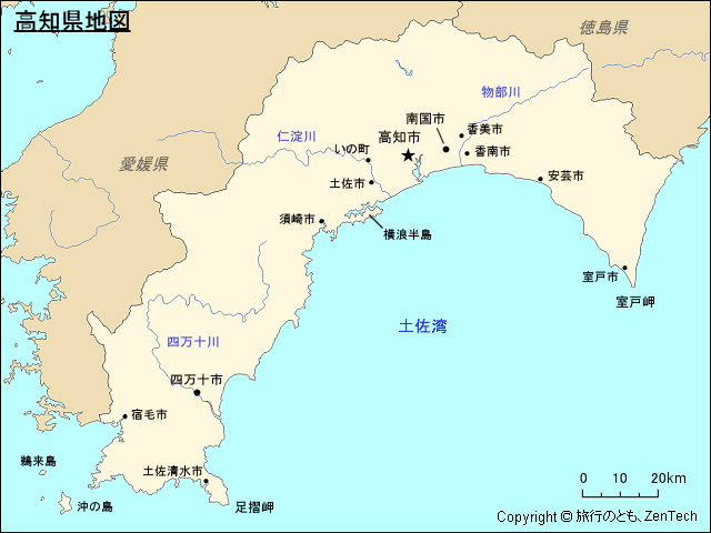 高知県地図