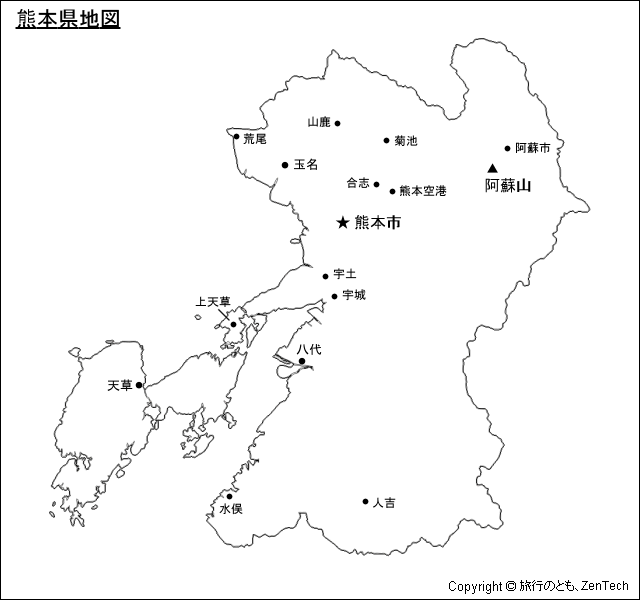 熊本県地図