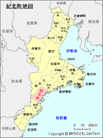 三重県紀北町地図
