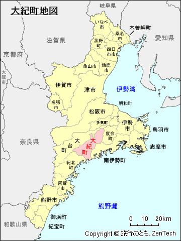 三重県大紀町地図