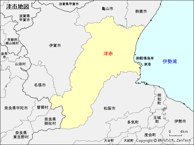 津市地図