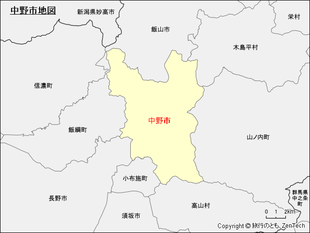中野市地図