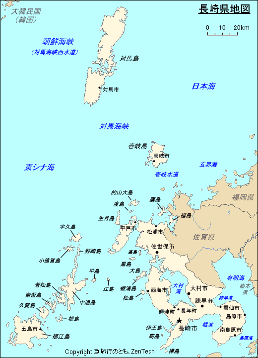 長崎県地図