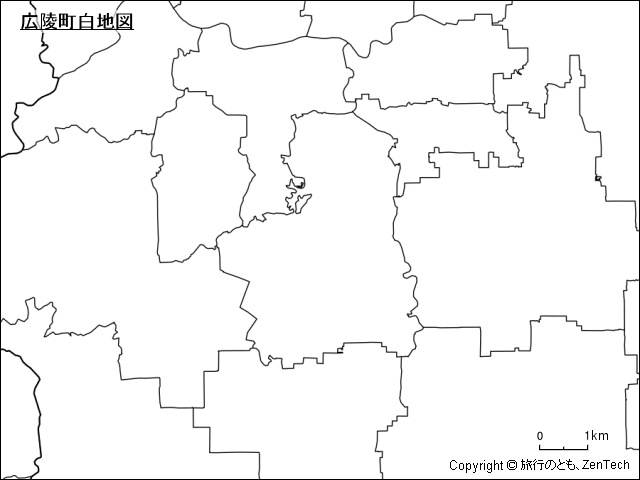 広陵町白地図