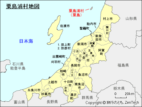 新潟県粟島浦村地図