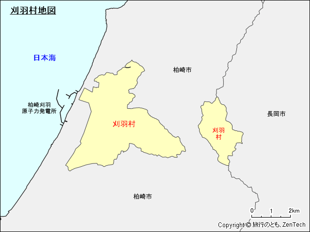 刈羽村地図