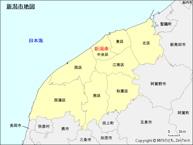 新潟市地図