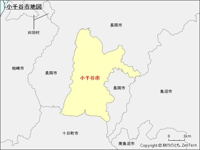 小千谷市地図