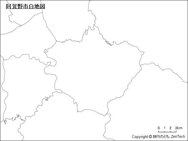 阿賀野市白地図